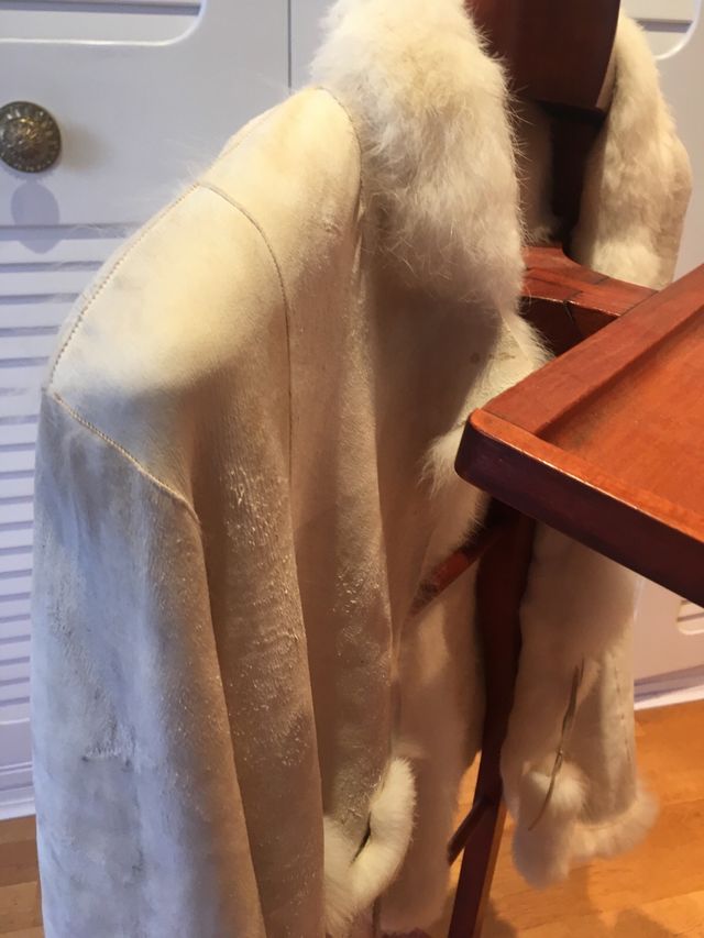 Cappotto in pelliccia di coniglio.