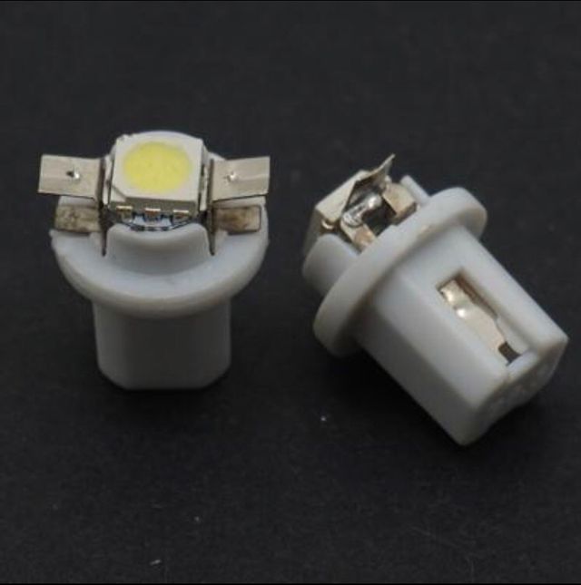 Lote 10 bombillas t5 b8.5d Led blanco cuadro coche