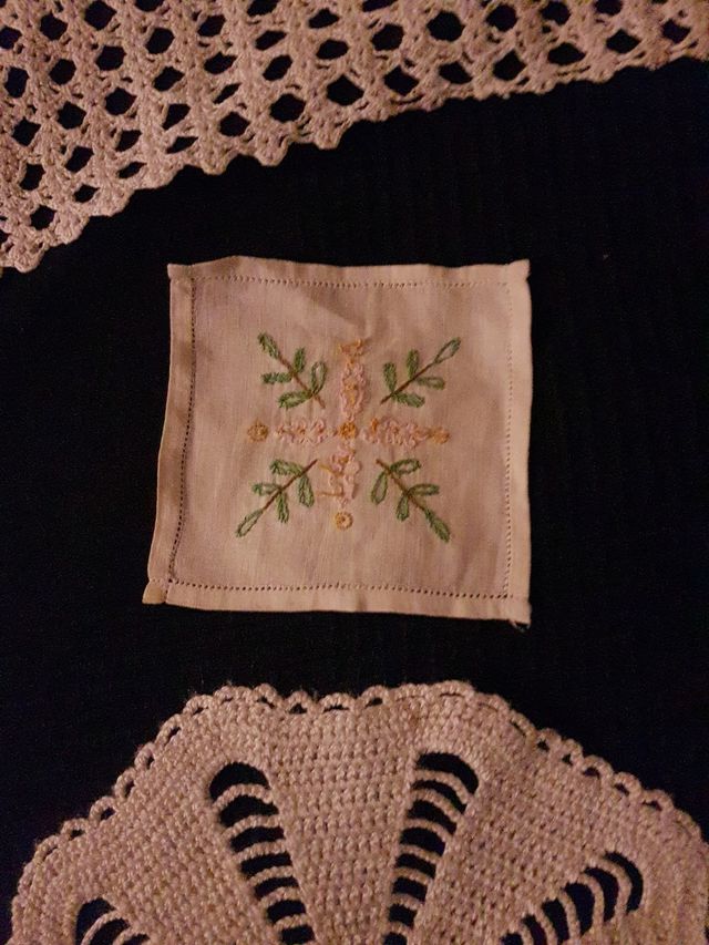 Tapetes ganchillo o lino y puntilla