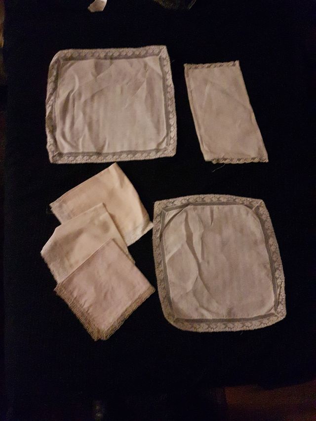 Tapetes ganchillo o lino y puntilla