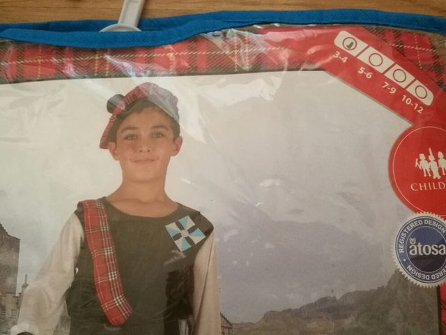 Disfraz Escocés 3 - 4 años