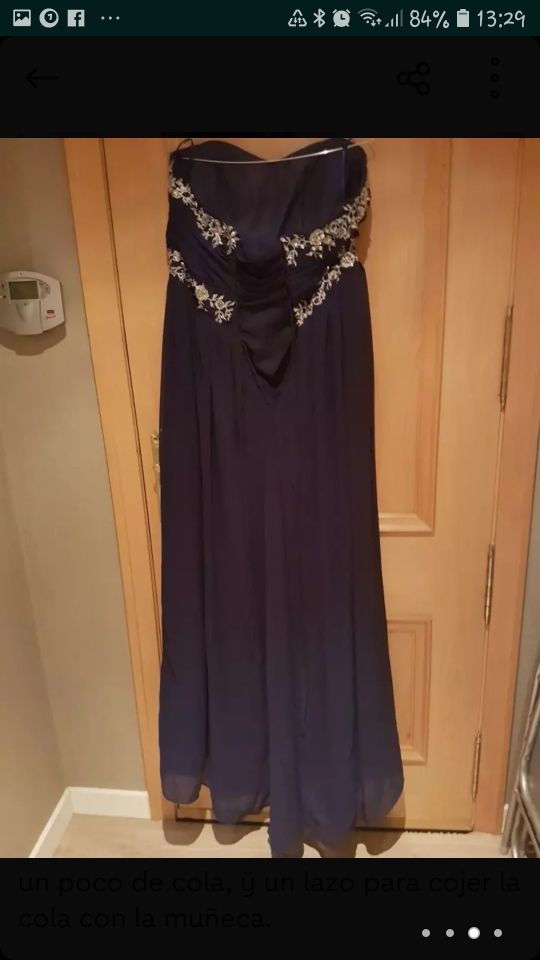 Precioso vestido de fiesta Azul Noche