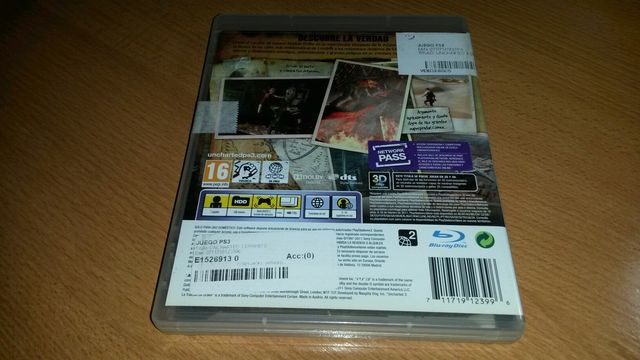 Juego Uncharted 3 de PS3