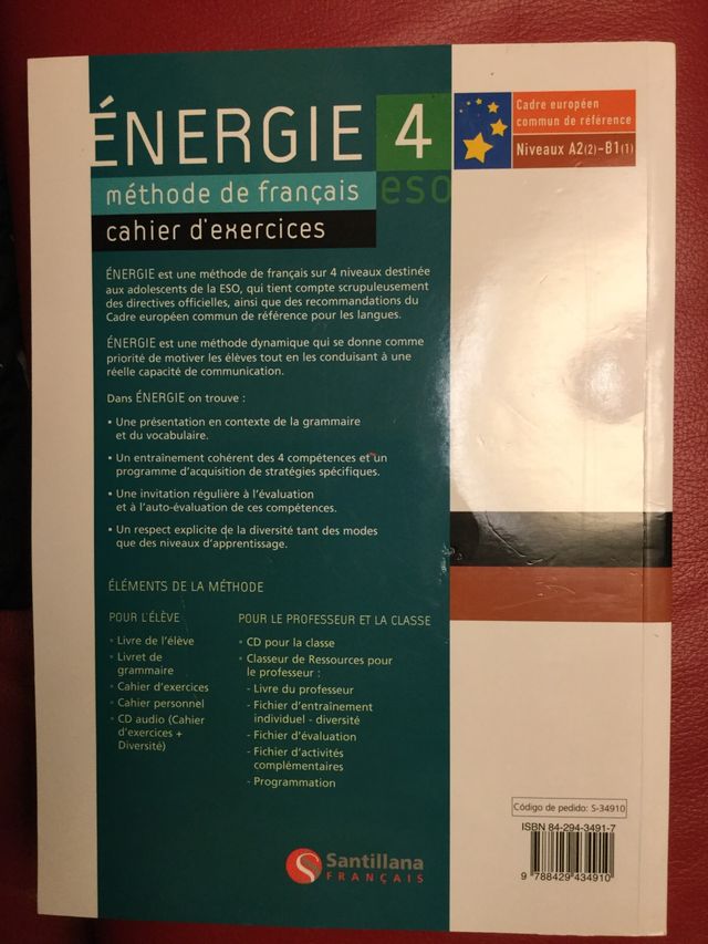 Ènergie 4 eso méthode de français