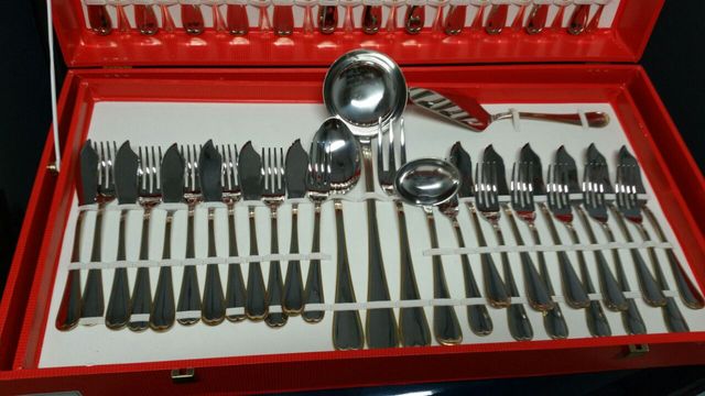 CUBERTERIA 113 PIEZAS TAURO ORO DITALY