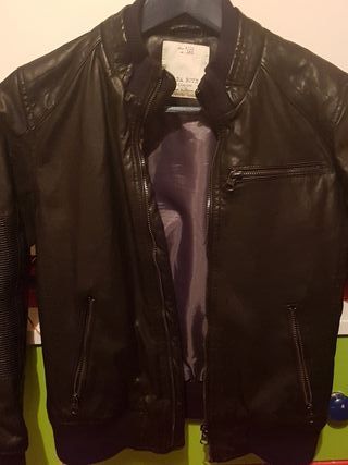 De 9 Zara Polipiel Mano Chaqueta Niño 10 Negra Talla Segunda srQdCht