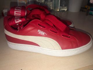 puma basket rojas