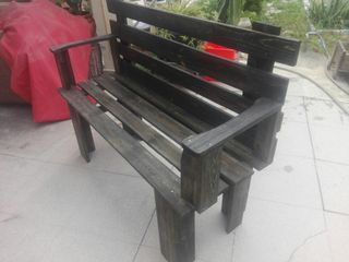 Banco de madera rústico de segunda mano en WALLAPOP