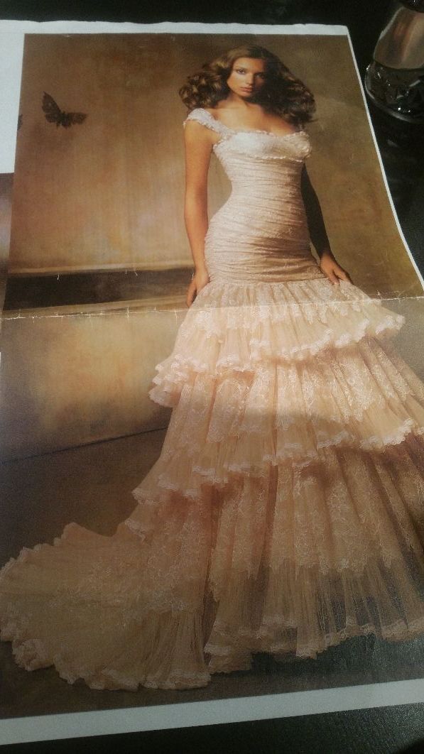 vestido de novia manuel mota alta costura t- 42 de segunda mano por