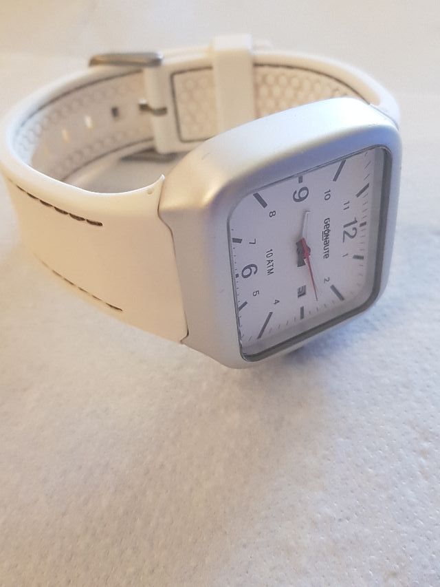 Reloj de cuarzo en blanco y plata GEONAUTE