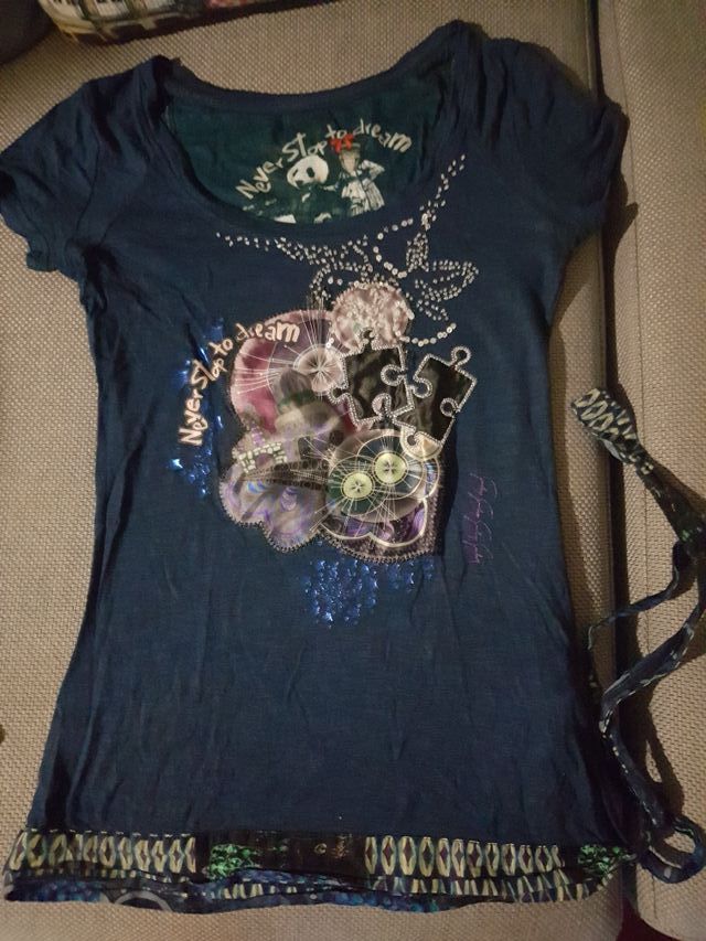 Camiseta azul marino Desigual