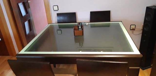 Mesa de comedor color wengue de segunda mano por 250 € en Valencia ... Mesa de comedor color wengue de segunda mano por 250 € en Valencia ...