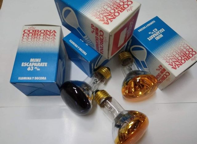 Bombillas R63 de colores