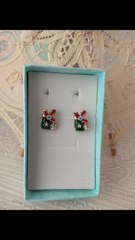 Pendientes bota papa Noel 