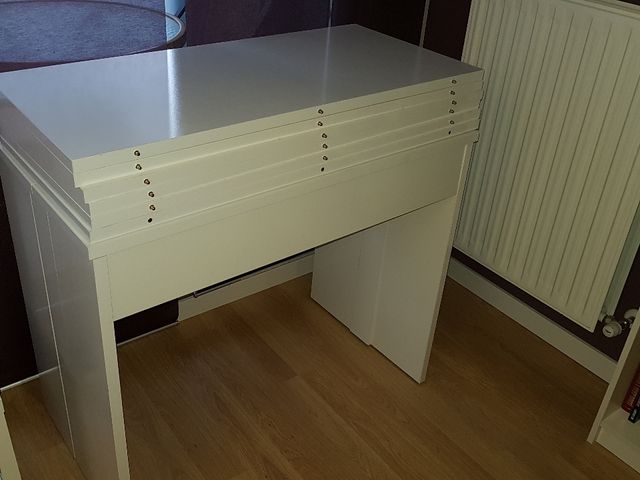 Consola / mesa extensible para salón / comedor de segunda mano por ... Consola / mesa extensible para salón / comedor de segunda mano por ...