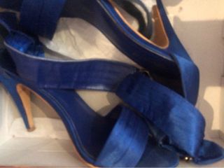 Sandalias de raso azul marypaz talla 38 de segunda mano por 6 EUR en Elda  en WALLAPOP