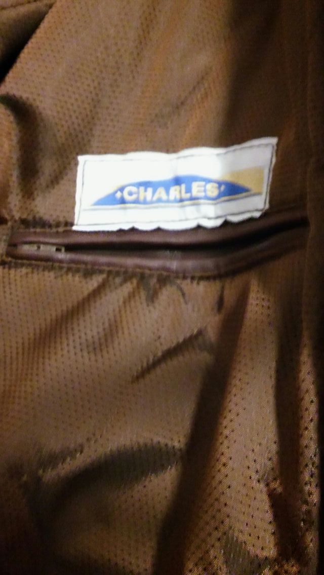 jaqueta de pell piel d'home, talla 50