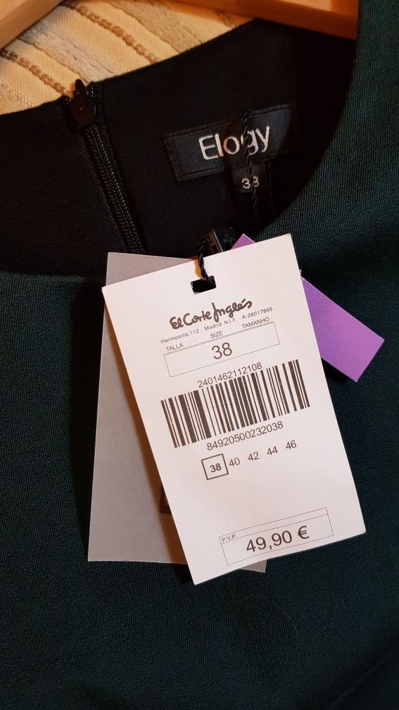 Vestido firma Elogy CON ETIQUETA