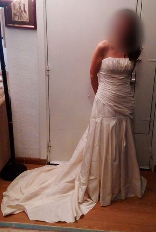 vestido de novia talla 42 de segunda mano en cáceres en wallapop