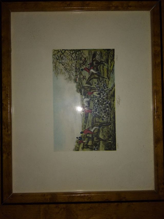 4 Marcos laminas vintage madera