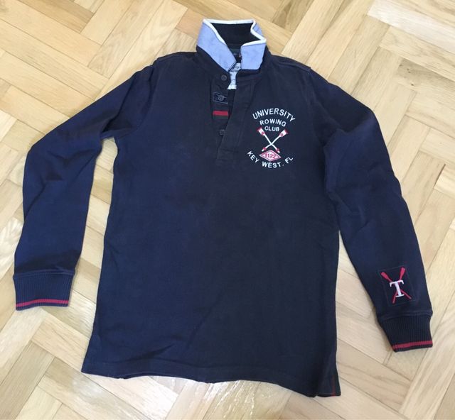 2 polos IGUALES TIZZAS M/L talla 8-10 -11-12