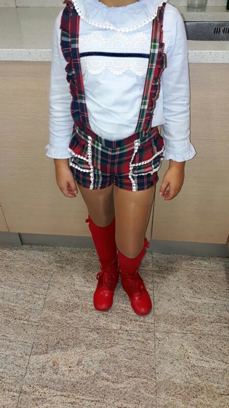 Petos con camisa talla 6 dolce petit