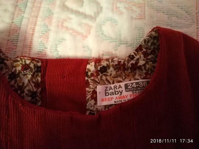 Conjunto vestido y camisa talla 2 años