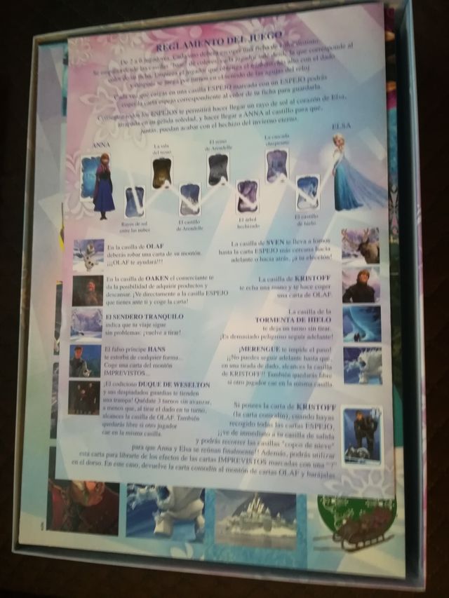 Juego de mesa interactivo deFrozen