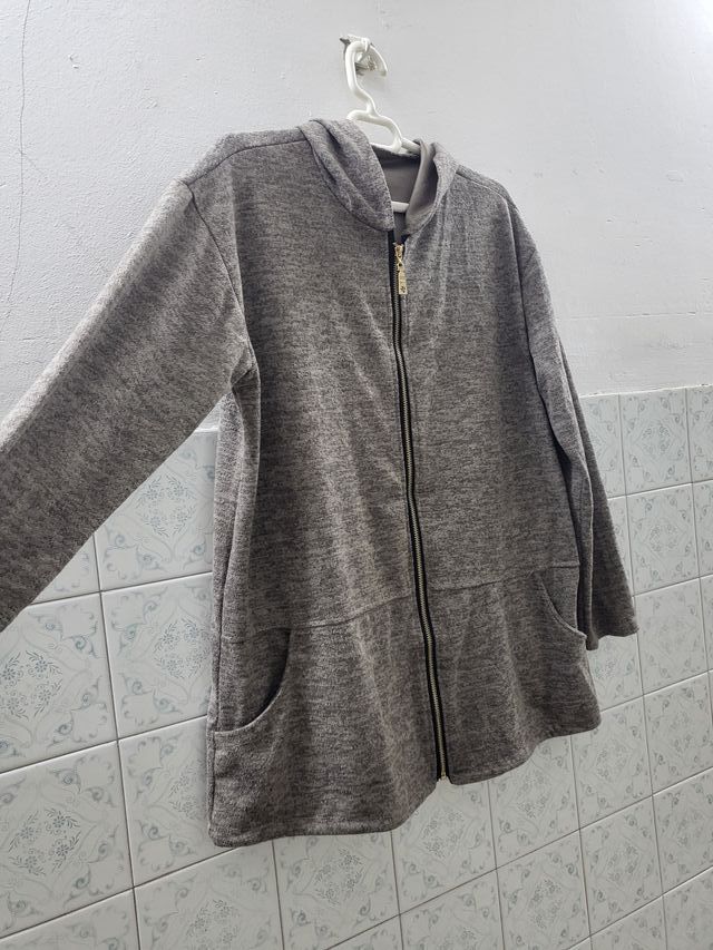 Jersey gris Capucha - Talla L