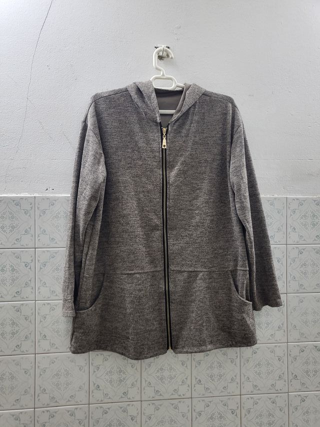 Jersey gris Capucha - Talla L