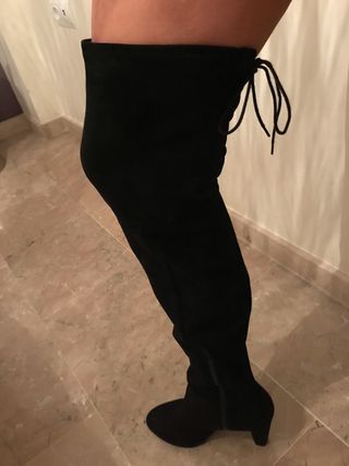 botas mosqueteras negras