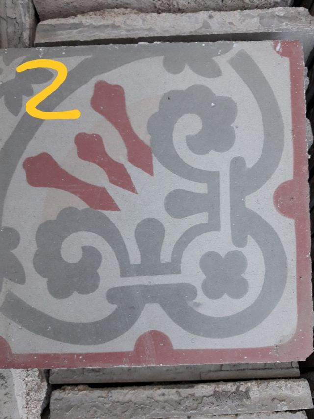 Baldosas hidráulicas.