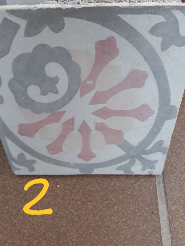 Baldosas hidráulicas.