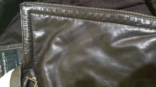 Cazadora de mujer de piel marrón Company&Co