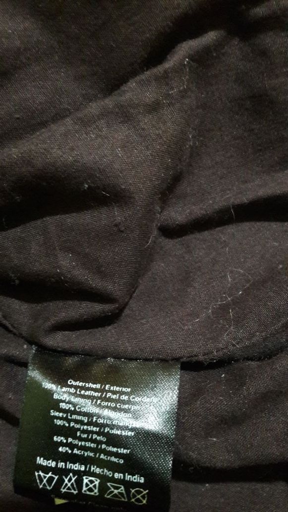 Cazadora de mujer de piel marrón Company&Co