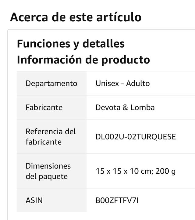 Reloj de mujer Devota y Lomba turquesa