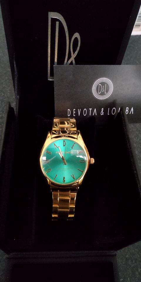 Reloj de mujer Devota y Lomba turquesa