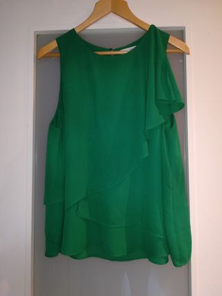 Blusa mujer sfera de segunda mano por 3 € en Barcelona en Camisa verde mujer de Sfera de segunda mano por 6 € en