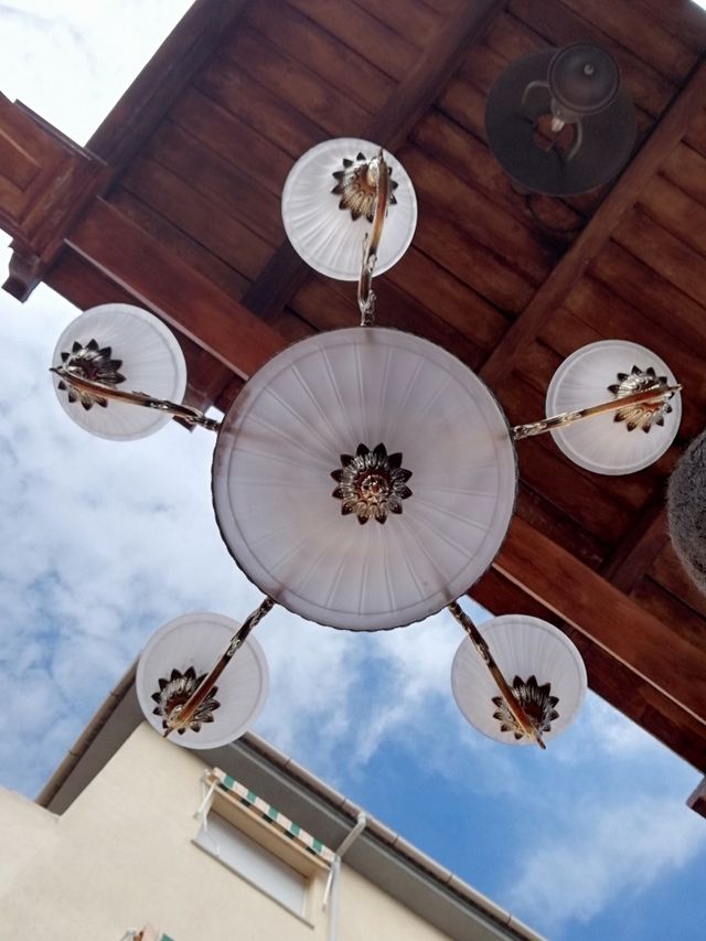 LÁMPARA TECHO CINCO BRAZOS