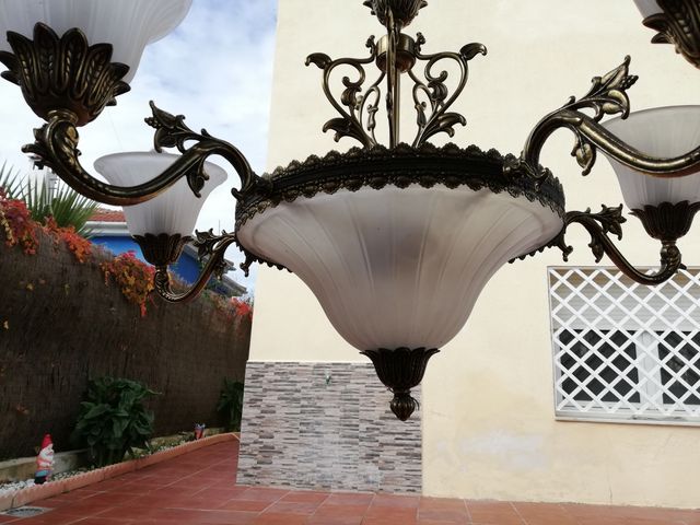 LÁMPARA TECHO CINCO BRAZOS