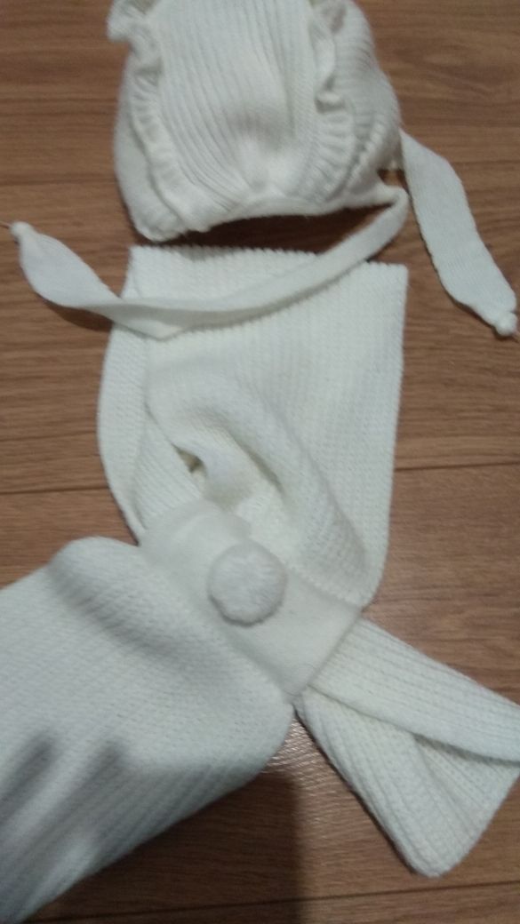 gorro y bufanda niña 6/18 meses