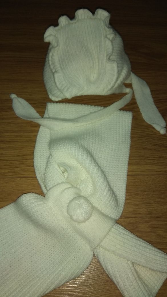 gorro y bufanda niña 6/18 meses