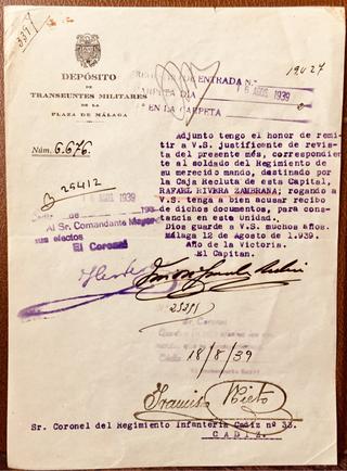 GUERRA CIVIL MALAGA TRANSEÚNTES MILITARES
