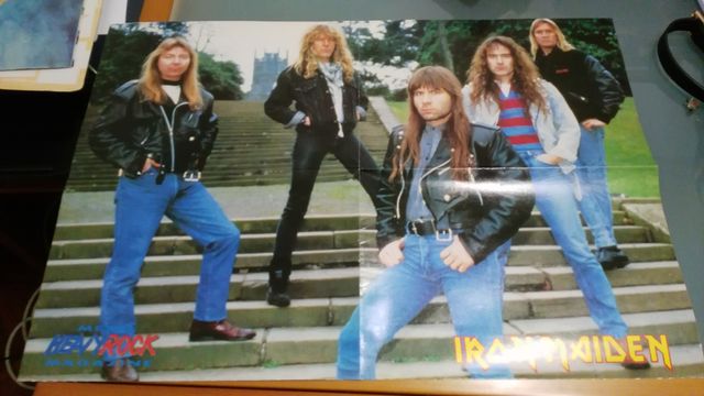 Poster Freddie Mercury y Iron Maiden