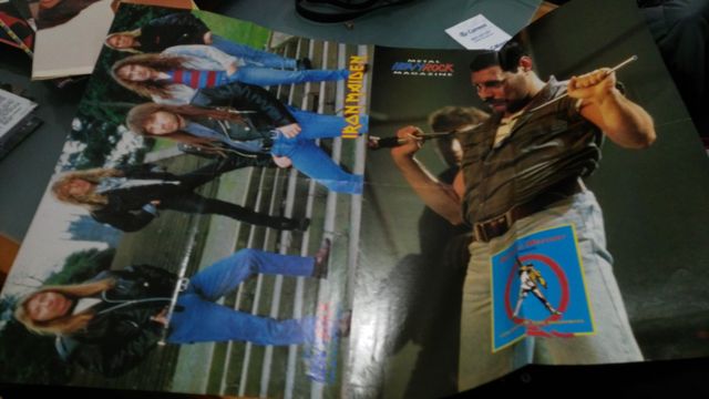 Poster Freddie Mercury y Iron Maiden