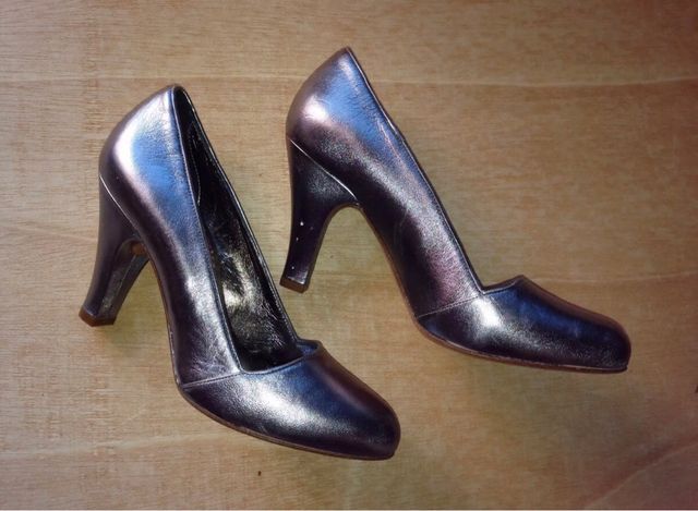 FORNARINA ZAPATOS TACÓN FIESTA 37 plata