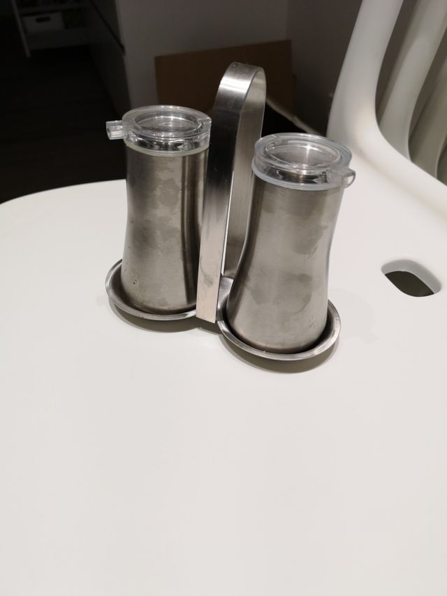 Vinagreta y Aceitera Inox