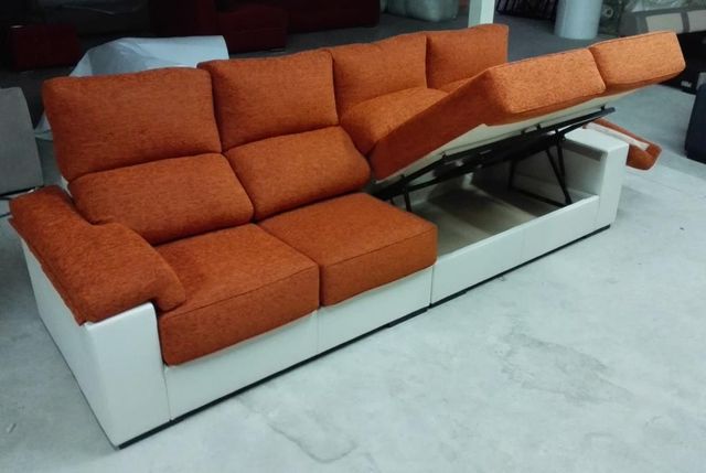 Sofá 280 cm 4 Asientos Extraibles Reclinables