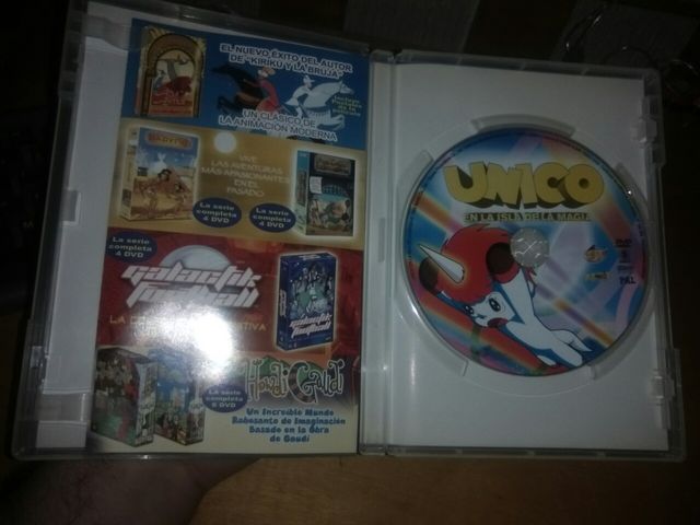 DVD: ÚNICO En la isla de la magia. Película ANIME