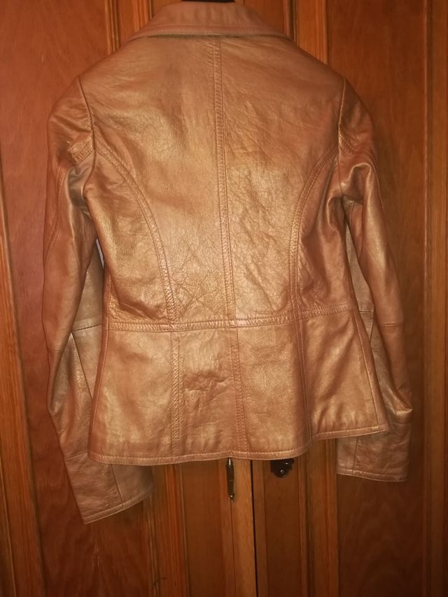 Cazadora piel Bershka